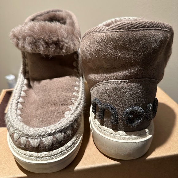 Mou Shoes - Mou Eskimo 18 Women’s Boots Elephant Grey New with original box
